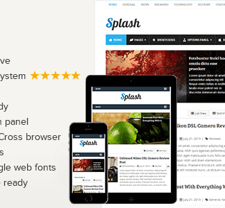 Splash – Review Blog Wordpress Theme