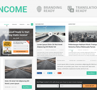 Steadyincome – Personal Wordpress Blog Theme