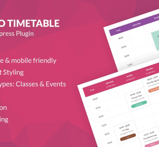 Noo Timetable – Responsive Calendar & Auto Sync Wordpress Plugin