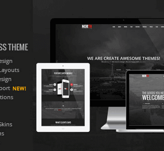 North – One Page Parallax Wordpress Theme