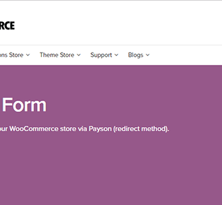 Woocommerce Payson Form