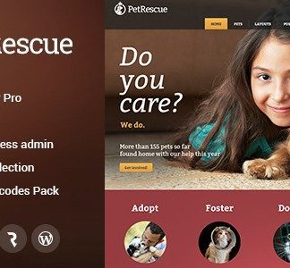 Pet Rescue - Animals And Shelter Charity Wp Theme