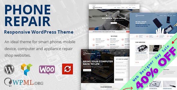 Phone Repair - Mobile, Cell Phone and Computer Repair WordPress Theme