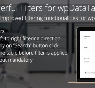 Powerful Filters for wpDataTables - Cascade Filter for WordPress Tables