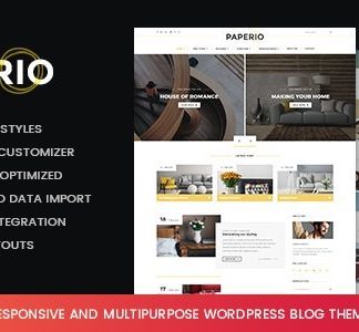 Paperio - Responsive And Multipurpose Wordpress Blog Theme