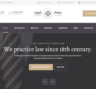 Legalpress – Wordpress Theme For Attorneys, Lawyers Or Law Firms