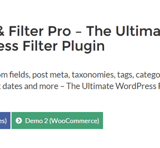 Search & Filter Pro – The Ultimate Wordpress Filter Plugin