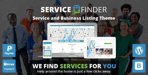 Service Finder – Service And Business Listing Wordpress Theme