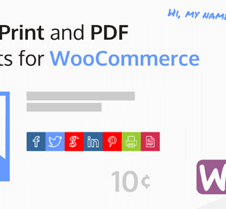 Share, Print And Pdf Products For Woocommerce