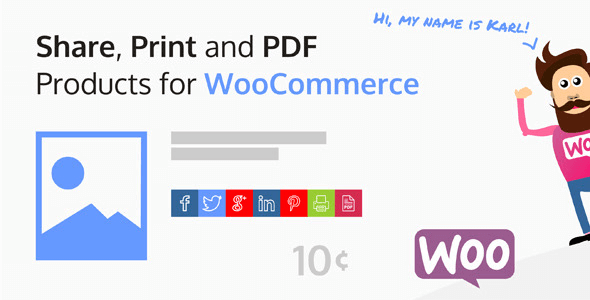 Share, Print And Pdf Products For Woocommerce