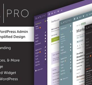 Slate Pro - WordPress Admin Theme & White Label