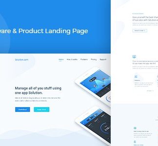 Spring – Software and App Landing WordPress Theme