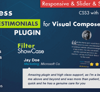 Testimonials Showcase For Visual Composer Plugin