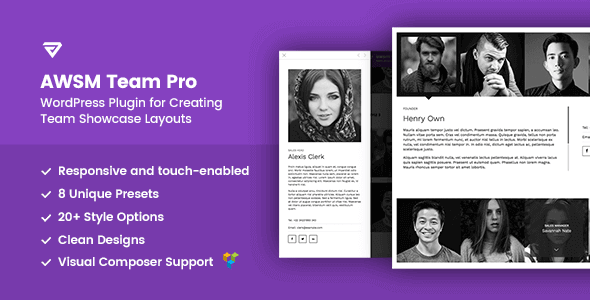 The Team Pro – Team Showcase Wordpress Plugin
