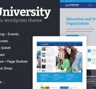 University – Education Event And Course Theme