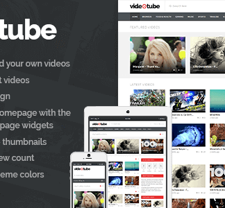 Videotube – A Responsive Video Wordpress Theme
