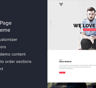 Viska – Creative One Page Wordpress Theme