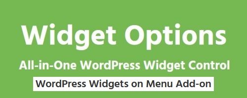 Widgets On Menu – Addon For Extended Widget Options Plugin