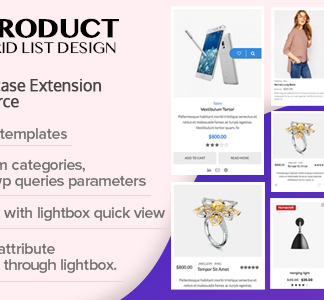 WOO Product Grid/List Design