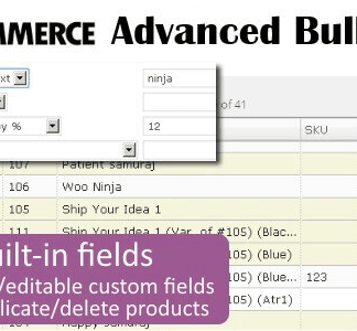 Woocommerce Advanced Bulk Edit