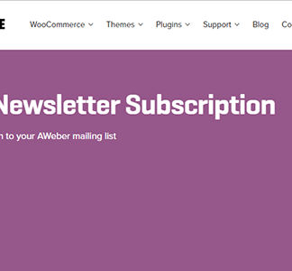 Woocommerce Aweber Newsletter Subscription