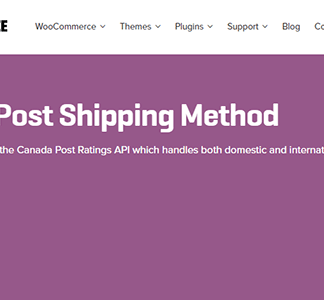 Woocommerce Canada Post Shipping Method