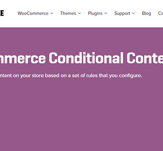 Woocommerce Conditional Content