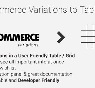 Woocommerce Variations To Table-Grid