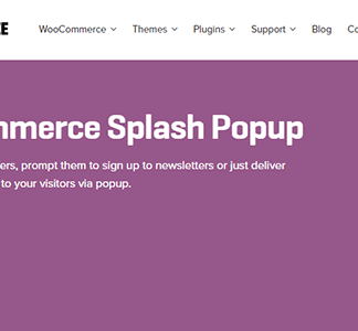 Woocommerce Splash Popup