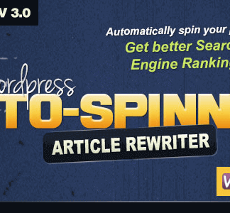 Wordpress Auto Spinner – Articles Rewriter