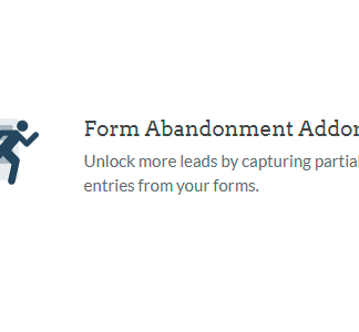 WPForms – Form Abandonment addon