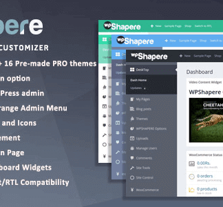 Wpshapere – Wordpress Admin Theme