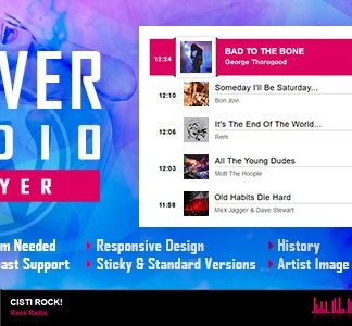 CLEVER - HTML5 Radio Player With History - Shoutcast and Icecast