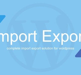 WP Import Export