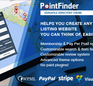 Point Finder – Directory Wordpress Theme