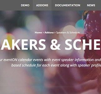 EventON - Speakers & Schedule