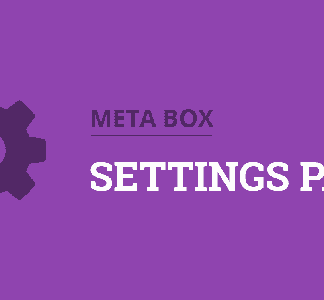 Meta Box Settings Page