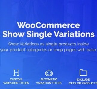 WooCommerce Single Variations