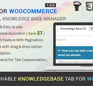 KB Tab For WooCommerce - Knowledgebase Addon