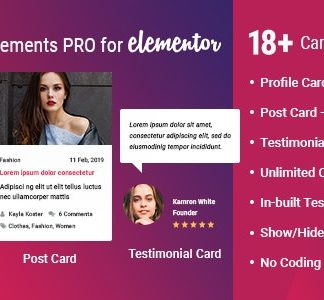 Card Elements Pro for Elementor