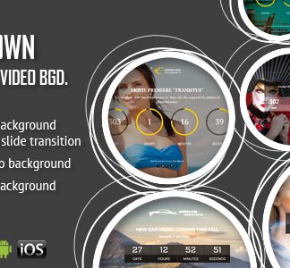 CountDown With Image or Video Background