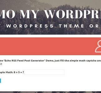 Demo My WordPress