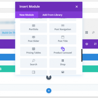 Divi Product Carousel