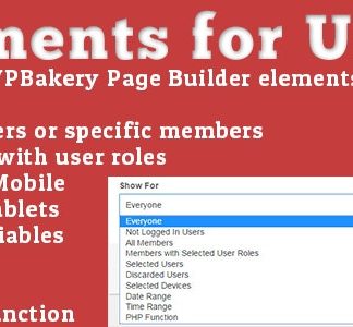 Elements for Users - Addon for WPBakery Page Builder