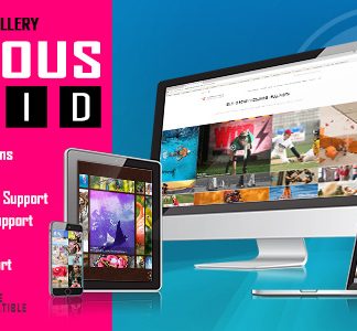Famous Grid Image and Video Gallery
