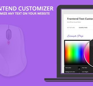 Frontend Text Customizer