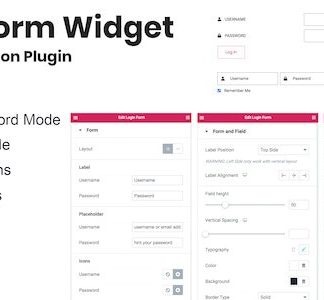 Login Form Widget For Elementor