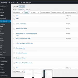 Multisite Event Sync for MEC