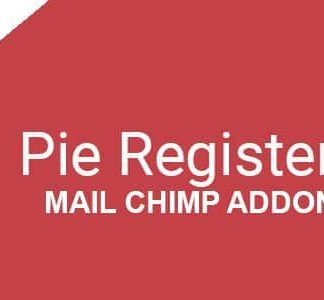 Pie Register (Add on) - Mail Chimp