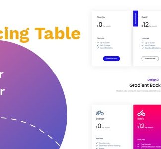 Price Table for Elementor
